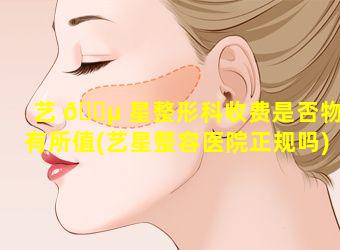 艺 🌵 星整形科收费是否物有所值(艺星整容医院正规吗)